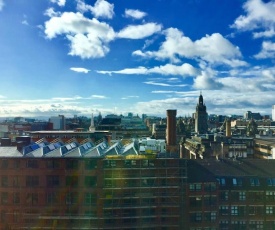 City centre flat with a panoramic view